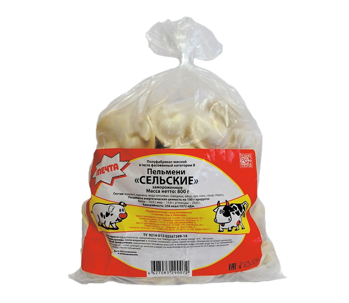 Пельмени Сельские, 800 г, ТМ Мечта