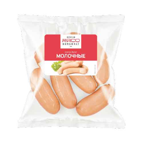 Сардельки молочные мини, 1 кг, Кировский Мясокомбинат