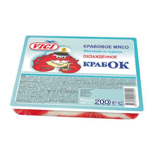 Мясо крабовое Крабок охлажденное, 200 г