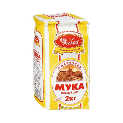 Мука пшеничная в/с Увелка, 2 кг