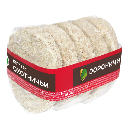 Котлеты Охотничьи, 425 г, Дороничи