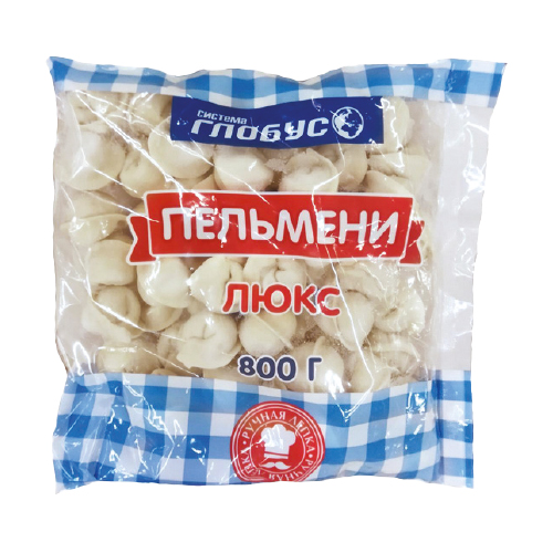 Пельмени Люкс, 800 г, Система Глобус