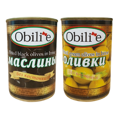 Маслины, оливки Обилие б/к, 300/314 мл
