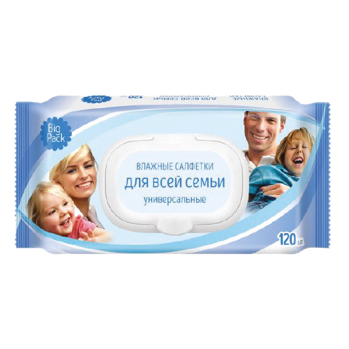 Салфетки влажные BREND FREE, 100-120 шт.
