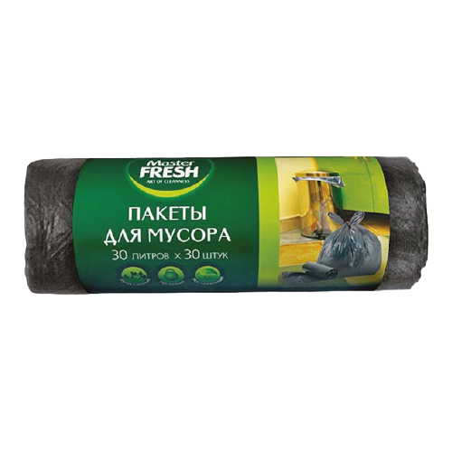 Пакеты для мусора Мастер Фреш, 30 л, 7 мкр
