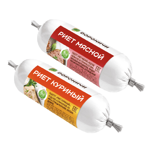 Паштет Риет мясной, куриный, 150 г, Дороничи