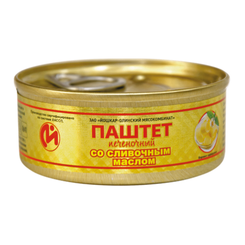 Паштет печеночный со сливочным маслом, 100 г, Й-Ола