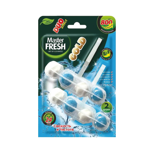 Блок для унитаза Мастер Фреш Голд 5в1, 2 шт