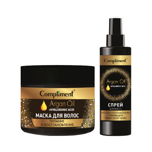 Шампунь для волос, маска, спрей Compliment Argan Oil 200-400 мл