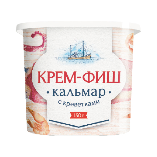 Крем Фиш кальмар с креветками, рубленный, 150 г