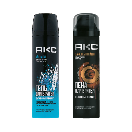 Пена, гель для бритья Акс, 200 мл